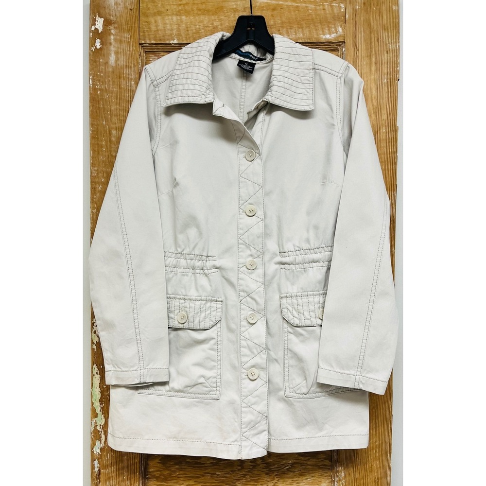 French Cuff M Utility Field Coat Jacket Tan Cotton Safari Military Gorpcore Work